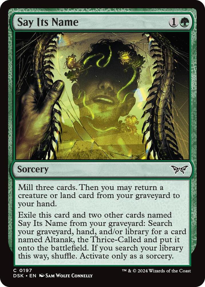 Say Its Name (Duskmourn: House of Horror) Light Play Foil
