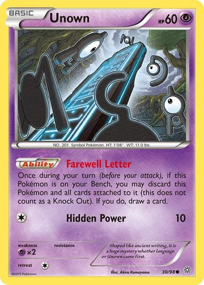 Unown (XY - Ancient Origins) Light Play