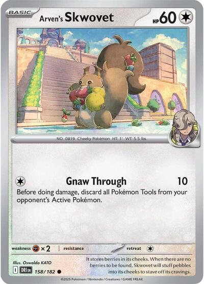 Arven's Skwovet (SV10: Destined Rivals) Light Play