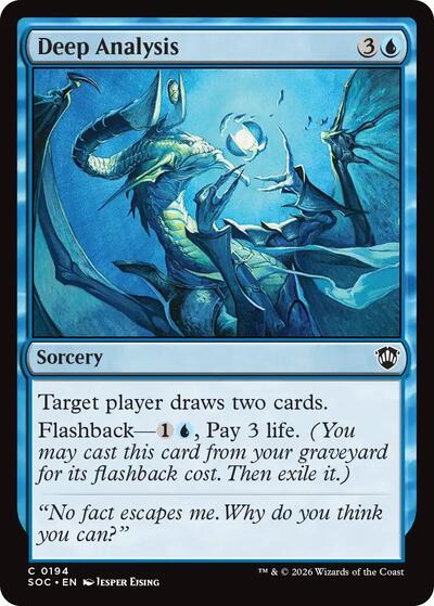 Deep Analysis (Commander: Secrets of Strixhaven) Light Play
