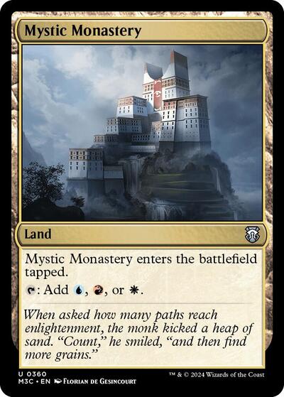 Mystic Monastery (Commander: Modern Horizons 3) Light Play