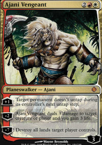 Ajani Vengeant (Shards of Alara) Light Play