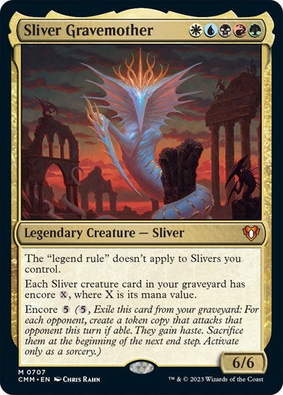 Sliver Gravemother (Commander Masters) Light Play Foil