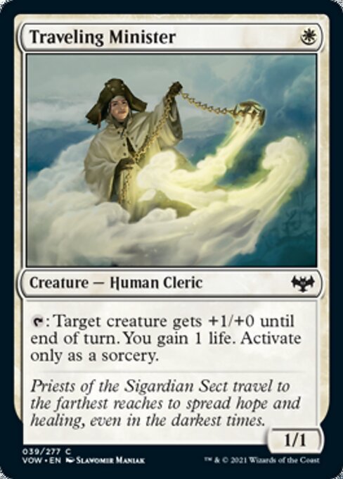 Traveling Minister (Innistrad: Crimson Vow) Light Play Foil