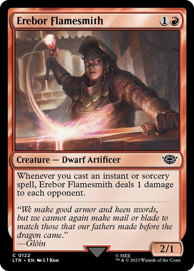 Erebor Flamesmith (Universes Beyond: The Lord of the Rings: Tales of Middle-earth) Light Play Foil