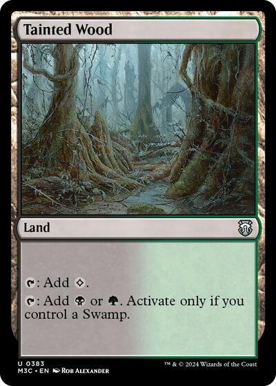 Tainted Wood (Commander: Modern Horizons 3) Light Play