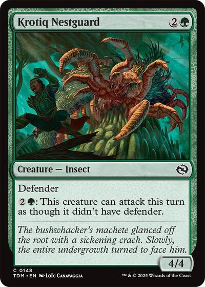 Krotiq Nestguard (Tarkir: Dragonstorm) Light Play Foil