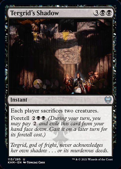 Tergrid's Shadow (Kaldheim) Light Play Foil