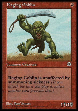 Raging Goblin (1) (Portal) Near Mint