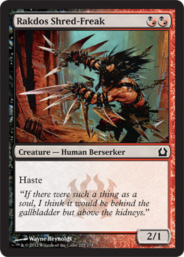 Rakdos Shred-Freak (Return to Ravnica) Light Play