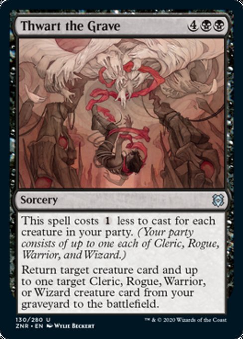Thwart the Grave (Zendikar Rising) Light Play
