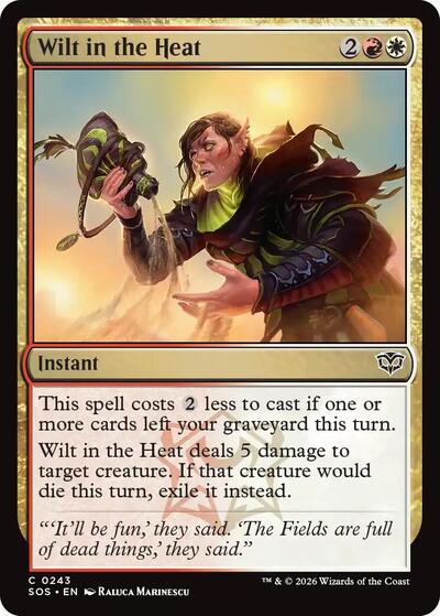 Wilt in the Heat (Secrets of Strixhaven) Light Play Foil