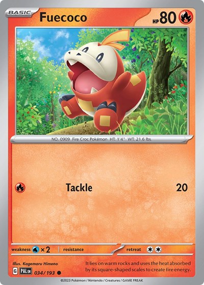Fuecoco - 034 (SV02: Paldea Evolved) Light Play