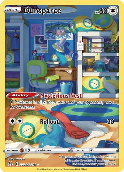 Dunsparce (Crown Zenith: Galarian Gallery) Near Mint Holofoil