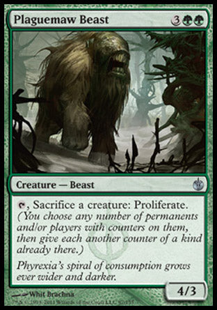 Plaguemaw Beast (Mirrodin Besieged) Light Play