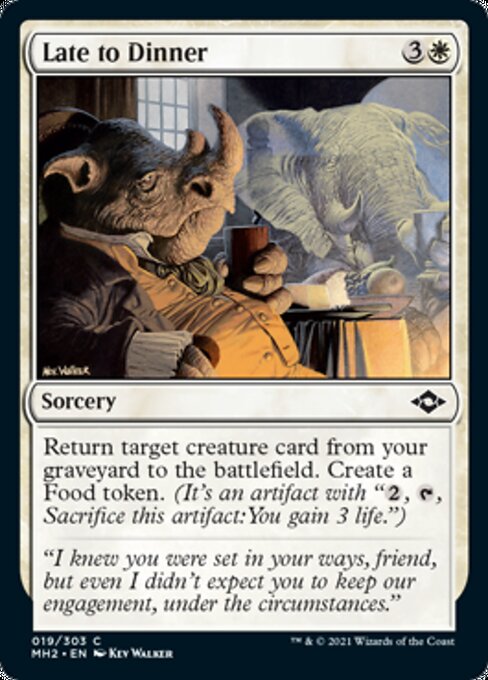 Late to Dinner (Modern Horizons 2) Light Play Foil