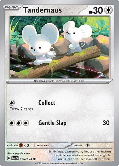 Tandemaus - 166 (SV02: Paldea Evolved) Light Play