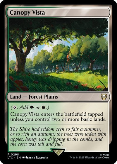 Canopy Vista (Commander: The Lord of the Rings: Tales of Middle-earth) Light Play