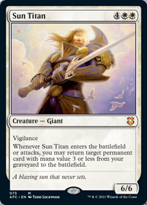 Sun Titan (Commander 2021 Forgotten Realms) Light Play