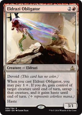 Eldrazi Obligator (Oath of the Gatewatch) Light Play