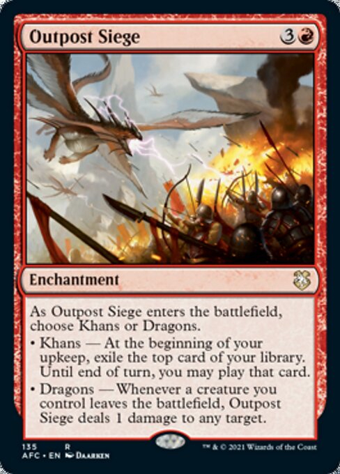 Outpost Siege (Commander 2021 Forgotten Realms) Light Play