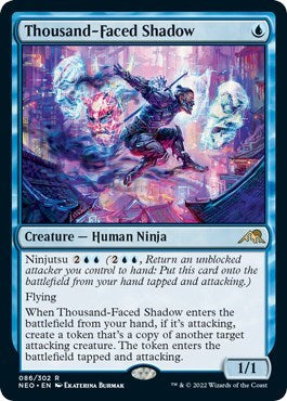 Thousand-Faced Shadow (Kamigawa: Neon Dynasty) Near Mint Foil