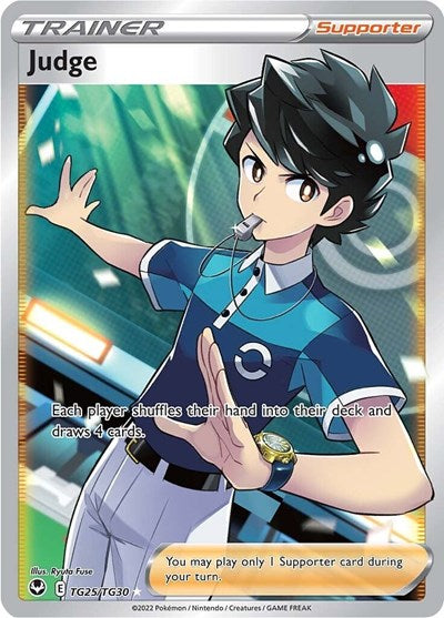 Judge (SWSH12: Silver Tempest Trainer Gallery) Near Mint Holofoil