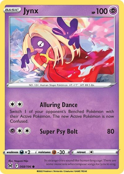Jynx (SWSH11: Lost Origin) Light Play Reverse Holofoil