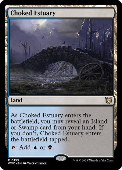 Choked Estuary (Commander: Wilds of Eldraine) Light Play