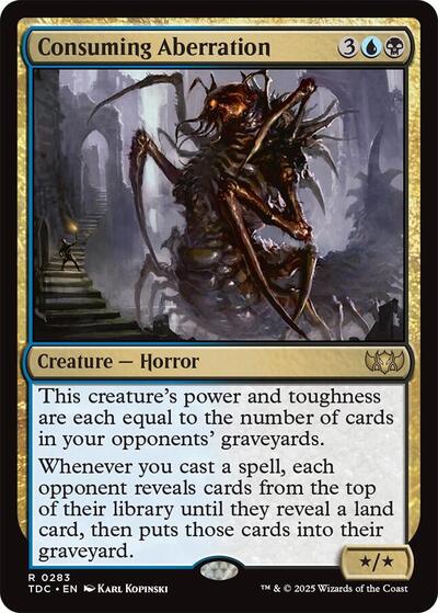 Consuming Aberration (Commander: Tarkir: Dragonstorm) Light Play