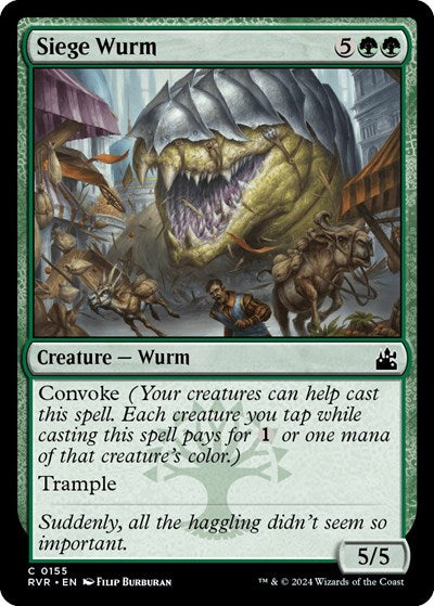 Siege Wurm (Ravnica Remastered) Light Play Foil