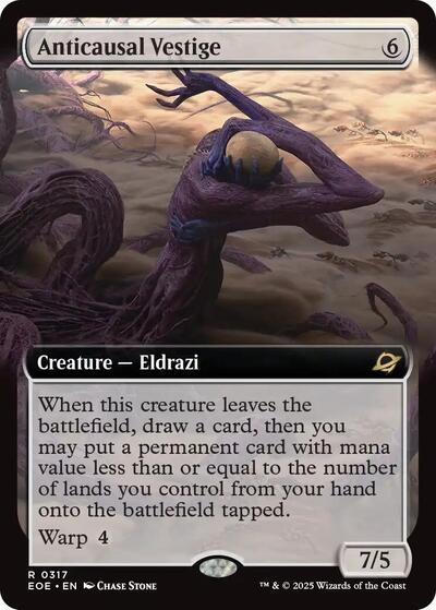 Anticausal Vestige (Extended Art) (Edge of Eternities) Light Play Foil