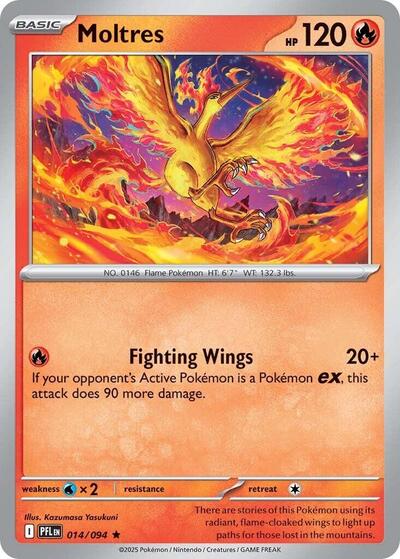 Moltres (ME02: Phantasmal Flames) Light Play Holofoil