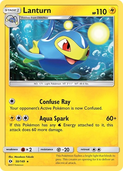 Lanturn (SM Base Set) Light Play