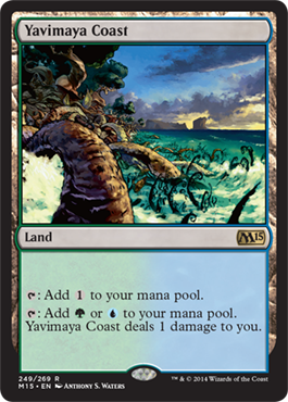 Yavimaya Coast (Magic 2015 Core Set) Light Play
