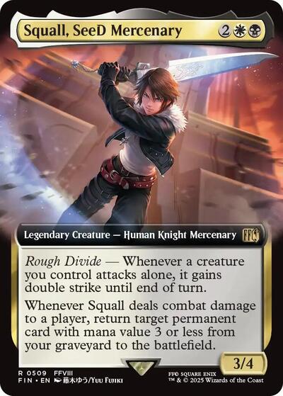 Squall, SeeD Mercenary (Extended Art) (Universes Beyond: FINAL FANTASY) Light Play