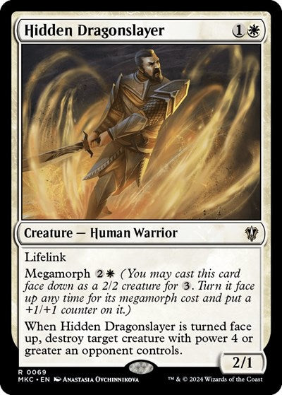 Hidden Dragonslayer (Commander: Murders at Karlov Manor) Light Play