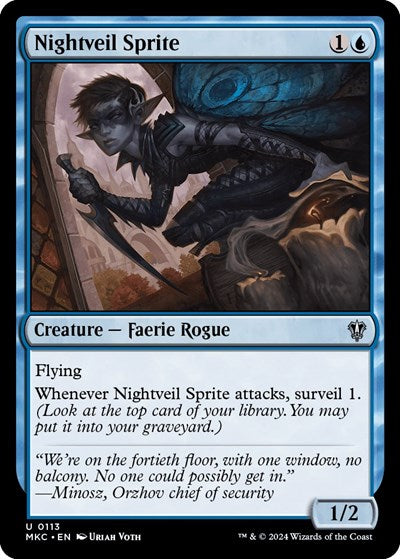 Nightveil Sprite (Commander: Murders at Karlov Manor) Light Play