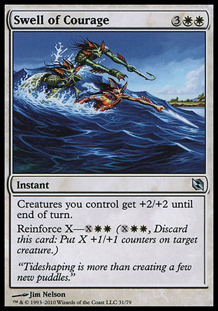 Swell of Courage (Duel Decks: Elspeth vs Tezzeret) Light Play