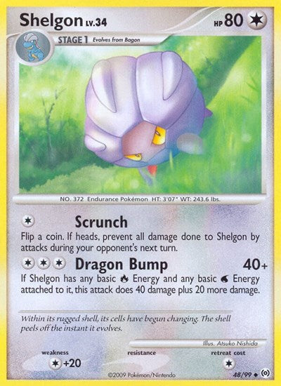 Shelgon (Arceus) Damaged / Poor Reverse Holofoil
