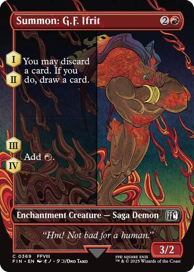 Summon: G.F. Ifrit (Borderless) (Universes Beyond: FINAL FANTASY) Light Play