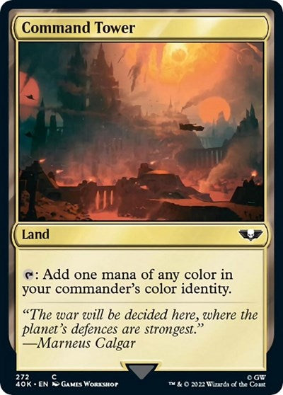Command Tower (272) (Universes Beyond: Warhammer 40K) Light Play