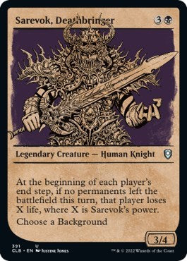 Sarevok, Deathbringer (Showcase) (Commander Legends: Battle for Baldur's Gate) Light Play Foil