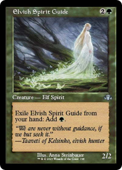 Elvish Spirit Guide (Retro Frame) (Dominaria Remastered) Light Play