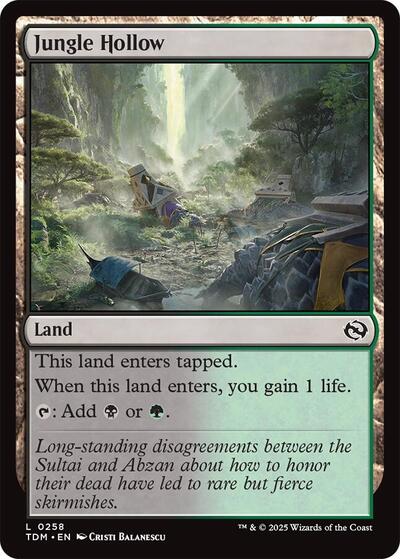 Jungle Hollow (Tarkir: Dragonstorm) Light Play