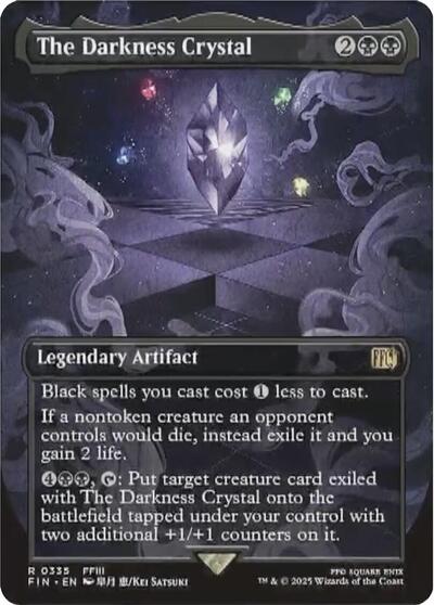 The Darkness Crystal (Borderless) (Universes Beyond: FINAL FANTASY) Near Mint Foil
