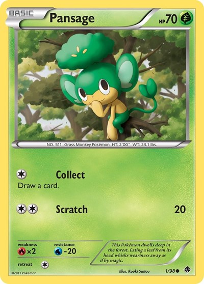 Pansage (Emerging Powers) Medium Play