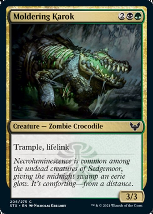 Moldering Karok (Strixhaven) Light Play Foil