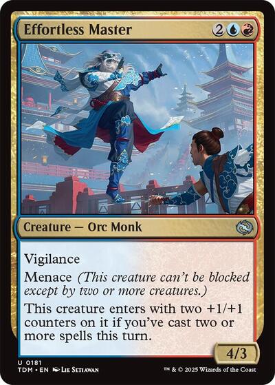Effortless Master (Tarkir: Dragonstorm) Light Play