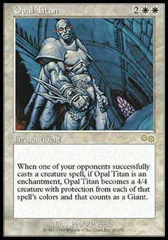Opal Titan (Urza's Saga) Heavy Play
